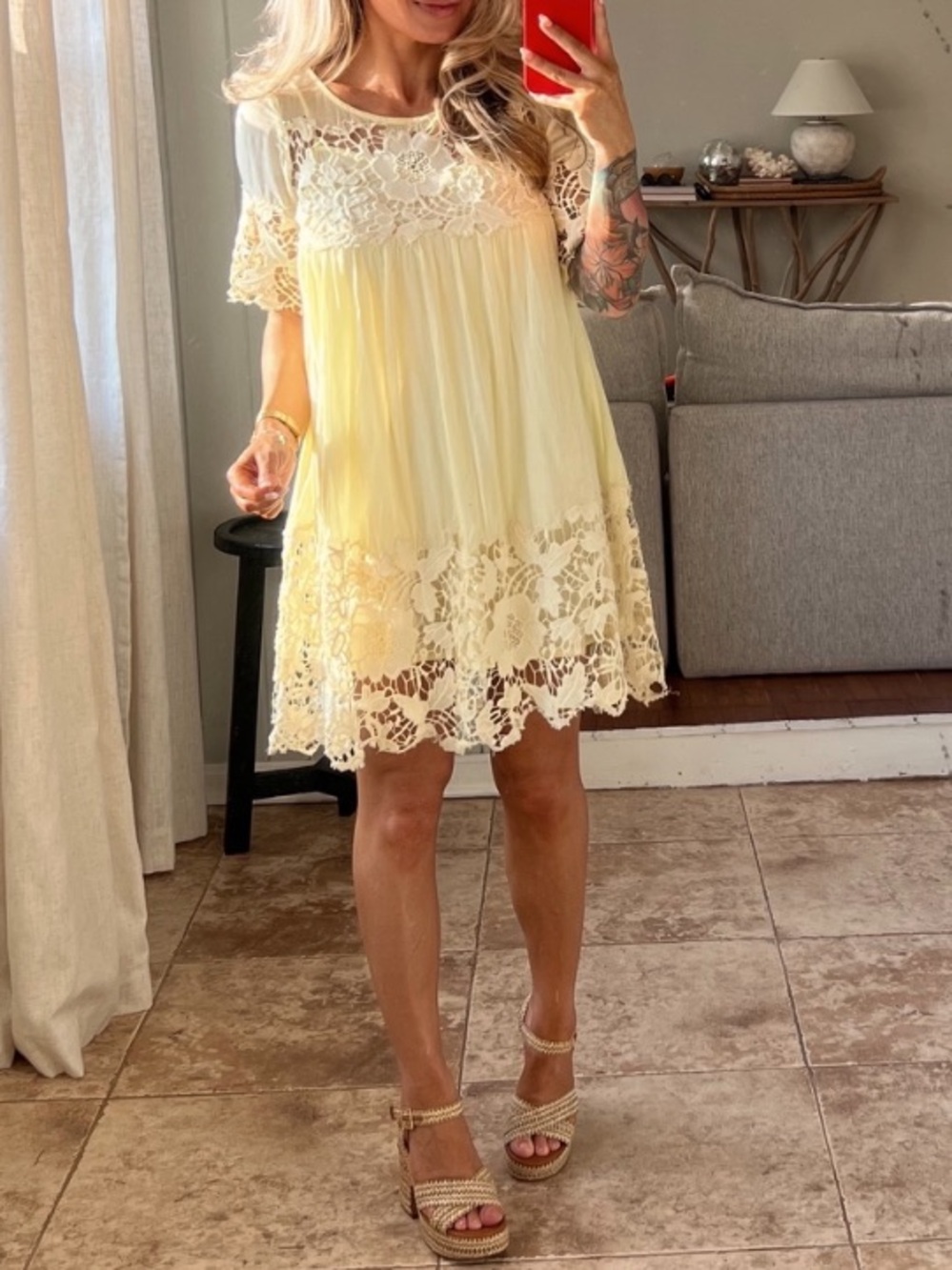 Anthropology Holding Horses Lace Mini Dress - Size 2